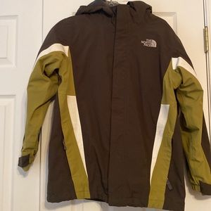 Boys The North Face coat with hood. Size L.